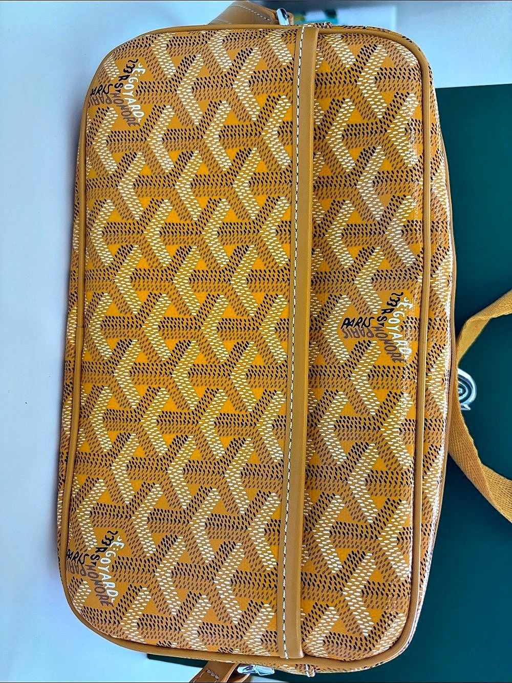 Goyard Sac Cap-Vert PM Goyardine Crossbody Orange & Brown